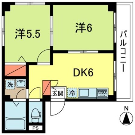 エージーコーポIIの物件間取画像